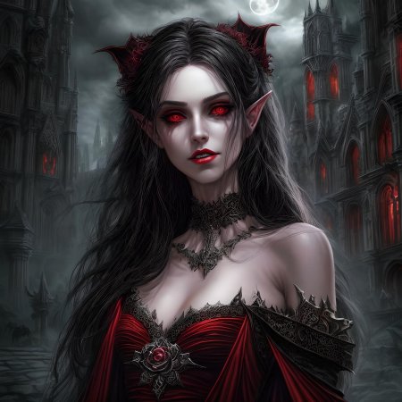 Девушка вампир