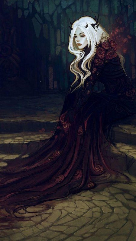 Ведьма с белыми волосами