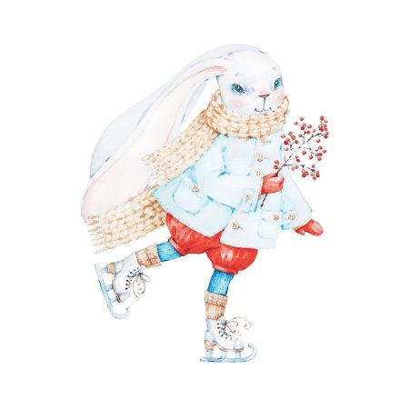 Зайка на коньках