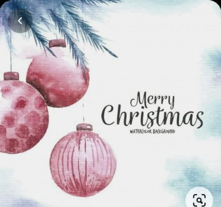 Merry christmas открытки акварель