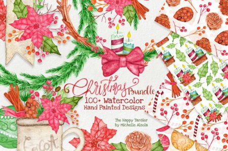 Christmas watercolor