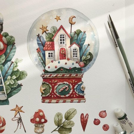 Новогодние иллюстрации тоня ткач