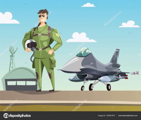 Военный летчик вектор