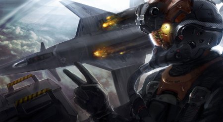 Пилот истребителя арт