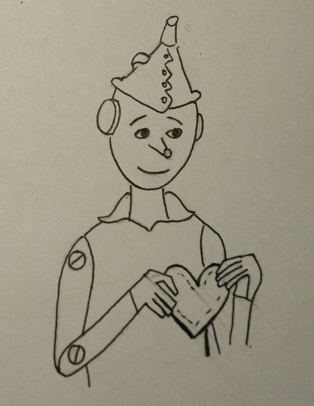 Рисунок железного дровосека из волшебника изумрудного города