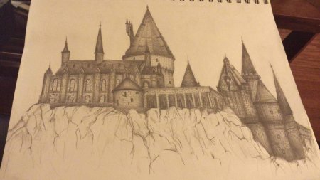 Скетч замок гарри поттер