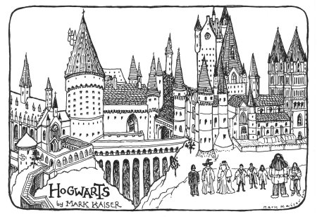 Гарри поттер разукрашка