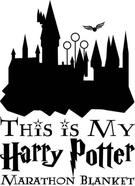 Гарри поттер замок хогвартс силуэт