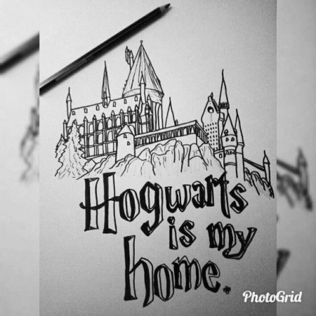 Раскраска гарри поттер хогвартс