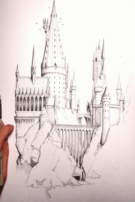 Гарри поттер замок хогвартс