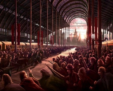 Толпа людей фэнтези