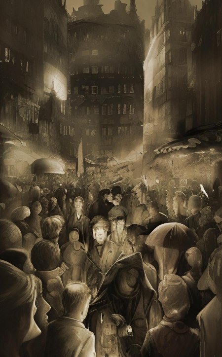 Толпа людей арт