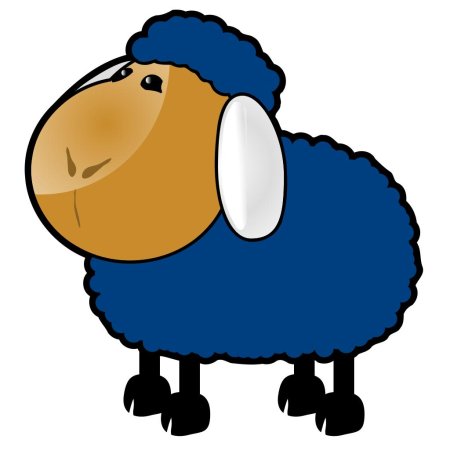 Овечка без фона
