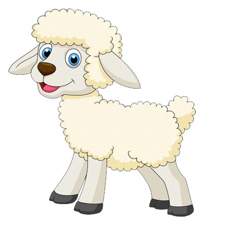 Ягненок рисунок для детей