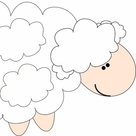 Овечка шаблон