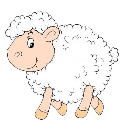 Овечка мультяшная