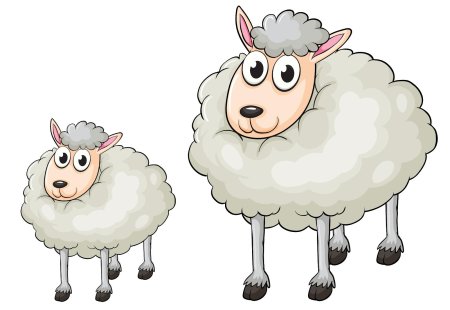 Овечка мультяшная