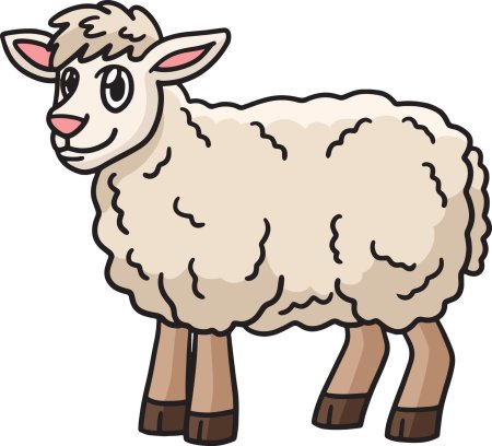 Овечка мультяшный