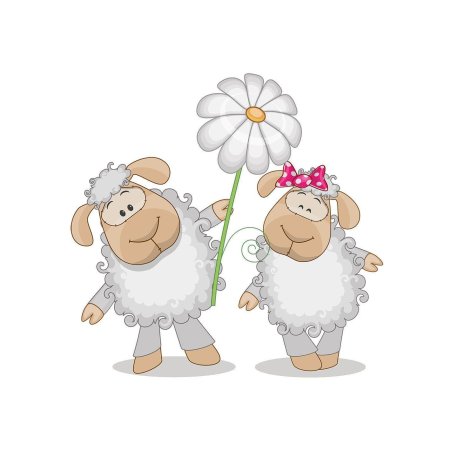 Овечка мультяшная