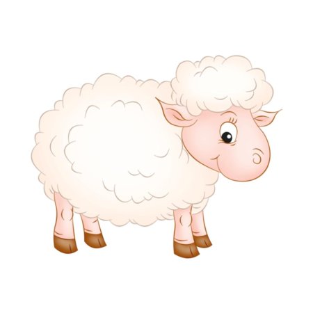 Овечка мультяшная