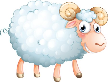 Овечка мультяшная
