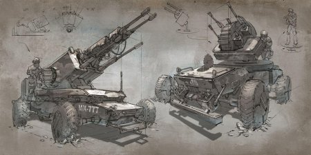 Дизельпанк шагоход рейх