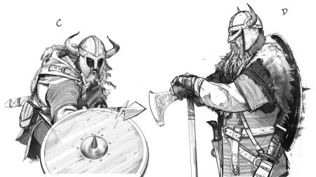 Викинги рисунки карандашом