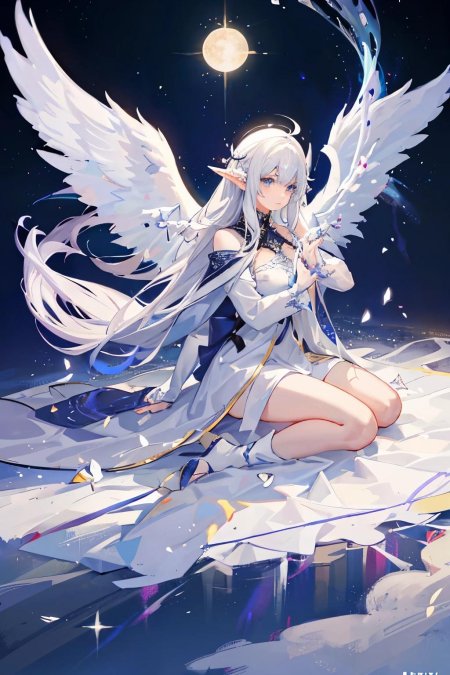 Аниме ангел девушка