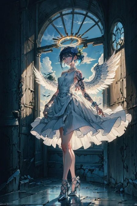 Ангел аниме арт