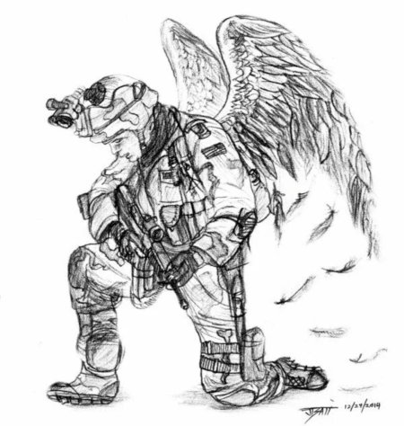 Солдат набросок