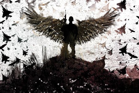 Солдат с крыльями