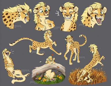 Мультяшный гепард