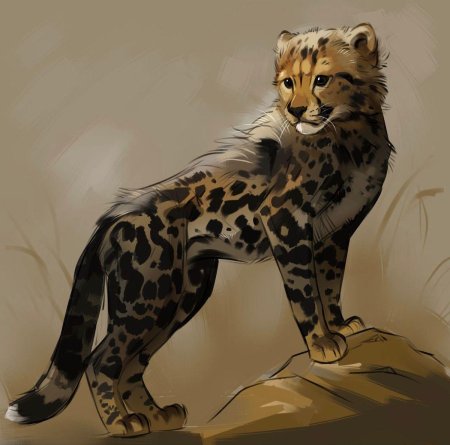 Рисунок гепард