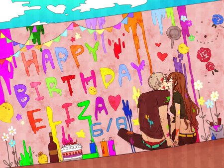 День рождения в стиле аниме
