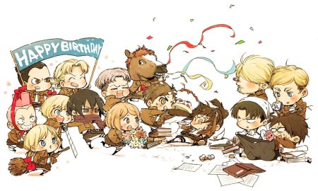 С днем рождения аниме атака титанов