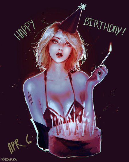 Девушка с тортом