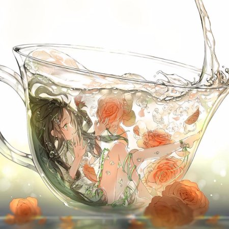 Красивая аниме девушка