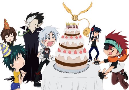 День рождения в стиле аниме