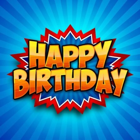 Happy birthday в стиле марвел