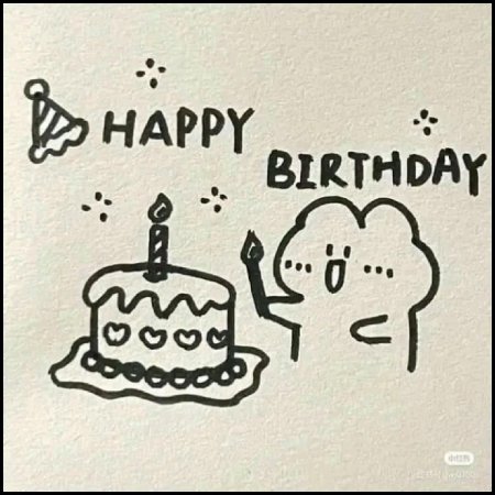 Stickers happy birthday