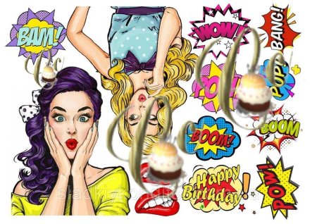 Девушки поп арт