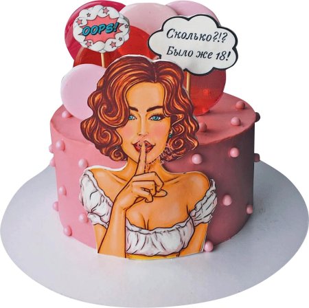 Торт поп-арт для девушки