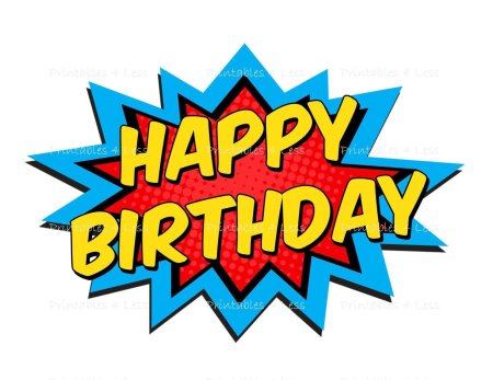 Надпись хэппи бездей