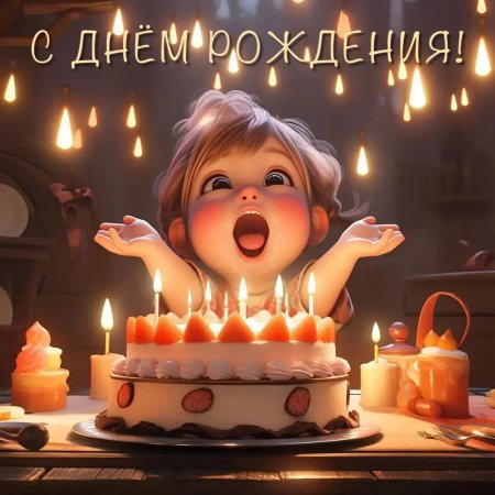 С день рождение