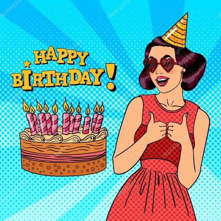 Девушка с тортом