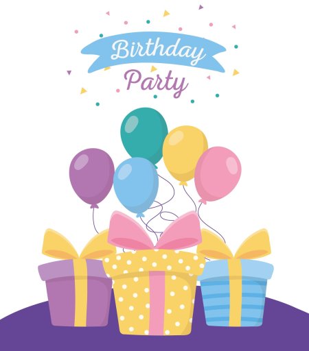 Happy birthday celebration party