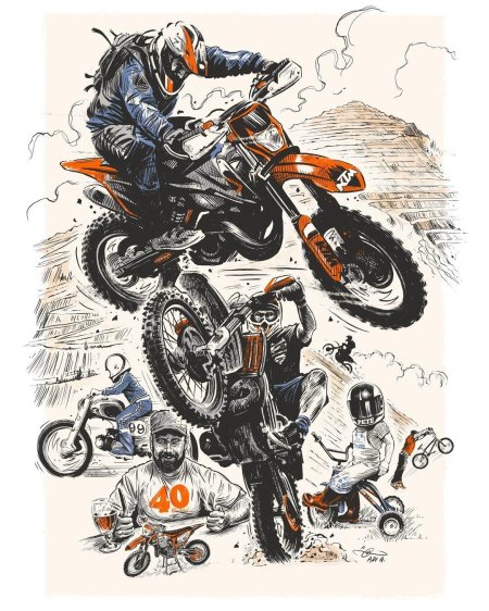 Эндуро эскиз