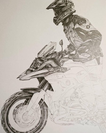 Рисунок мотоцикл