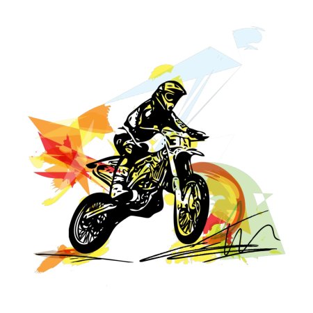 Рисунок мотокросс