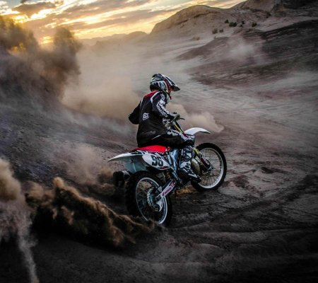 Бернаут на эндуро